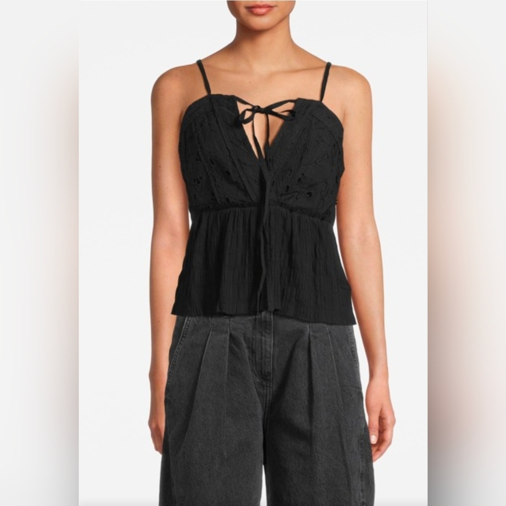 New! IRO Black Mireya Halter Top